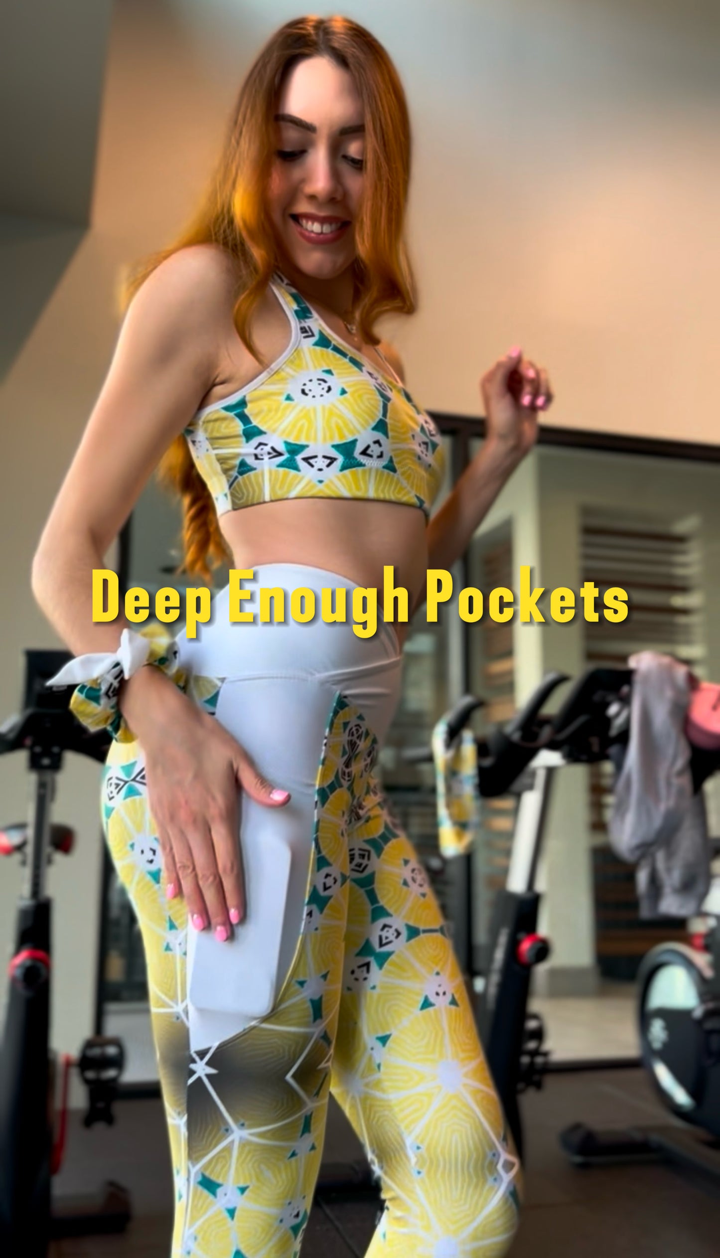 Sunshine (Crossover leggings with pockets)