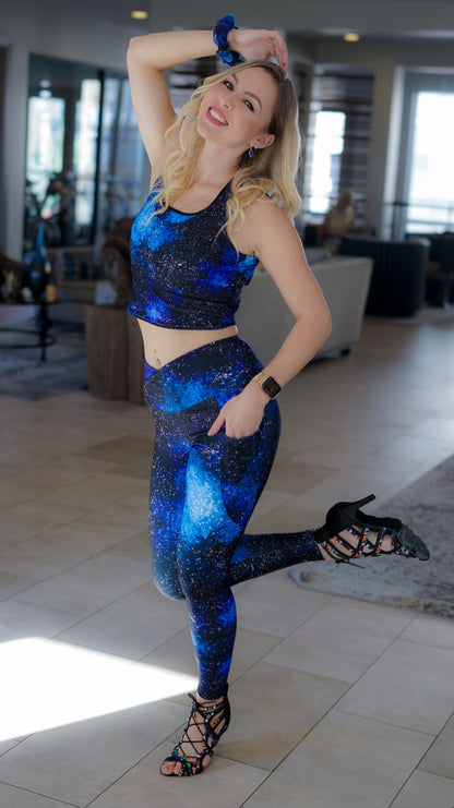 Galaxy (Crossover leggings with pockets)