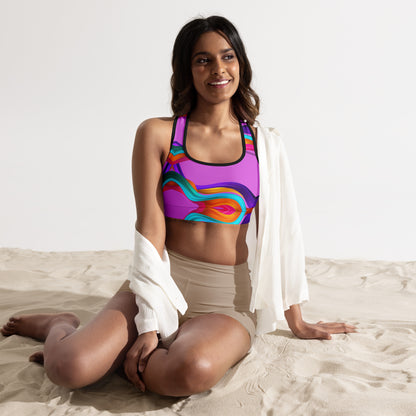 BDifferent Rainbow (Padded Sports Bra)