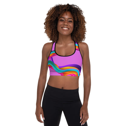 BDifferent Rainbow (Padded Sports Bra)