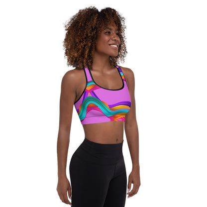 BDifferent Rainbow (Padded Sports Bra)