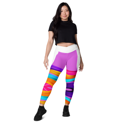 BDifferent Rainbow (Crossover leggings with pockets)