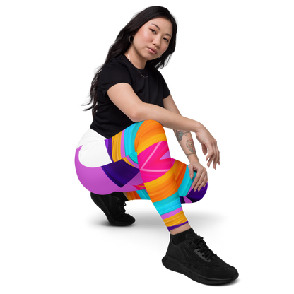 BDifferent Rainbow (Crossover leggings with pockets)