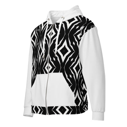 Black&White (Unisex zip hoodie)