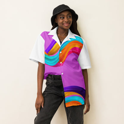 BDifferent Rainbow (Unisex button shirt)