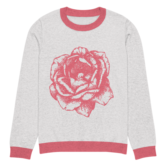 Floral (Knitted crew neck sweater)