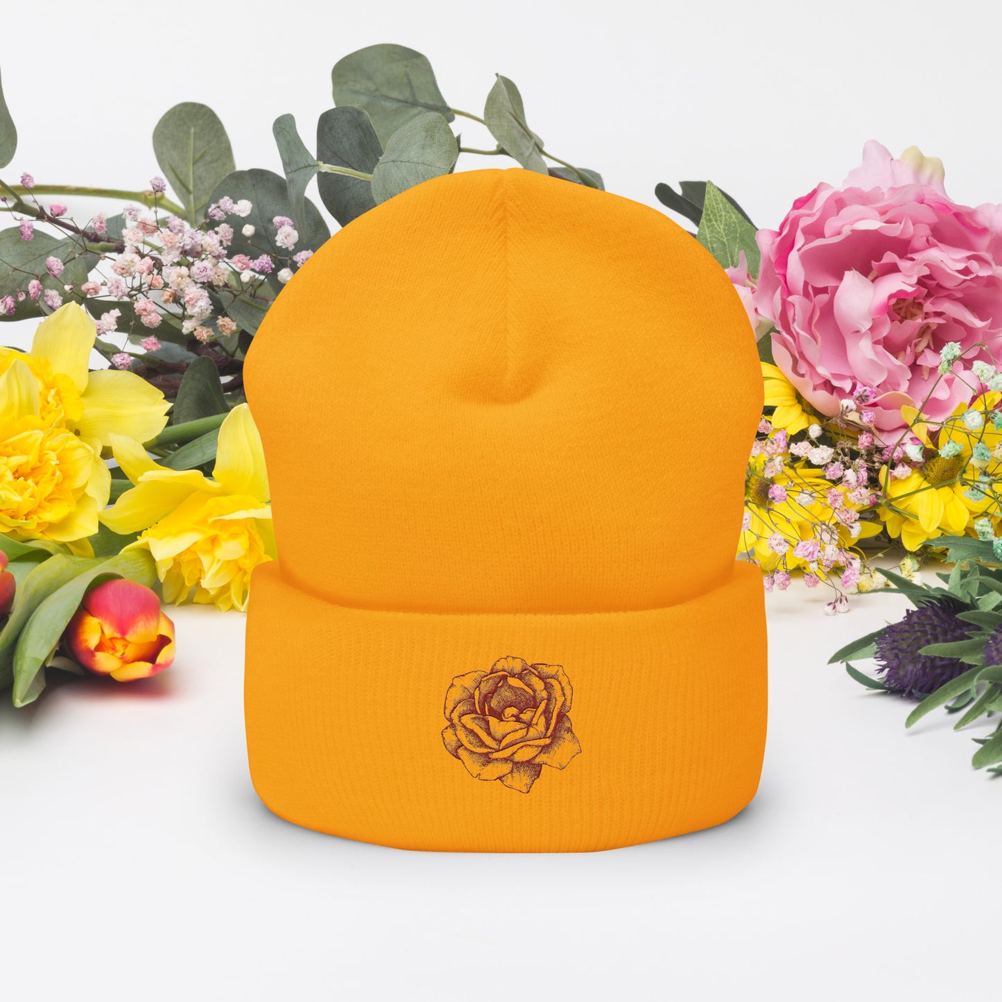 Floral (Cuffed Beanie)