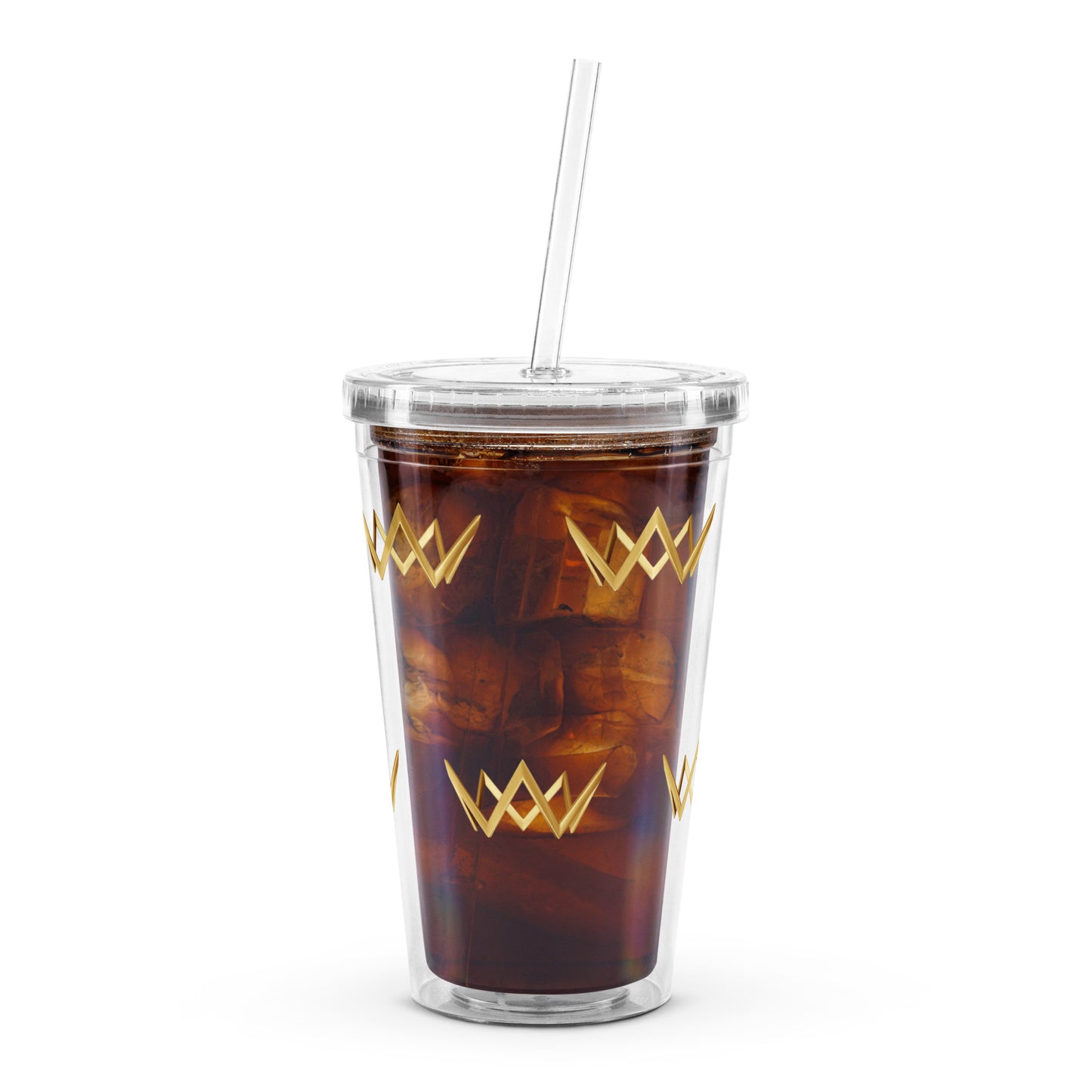 Crown (Clear plastic tumbler)