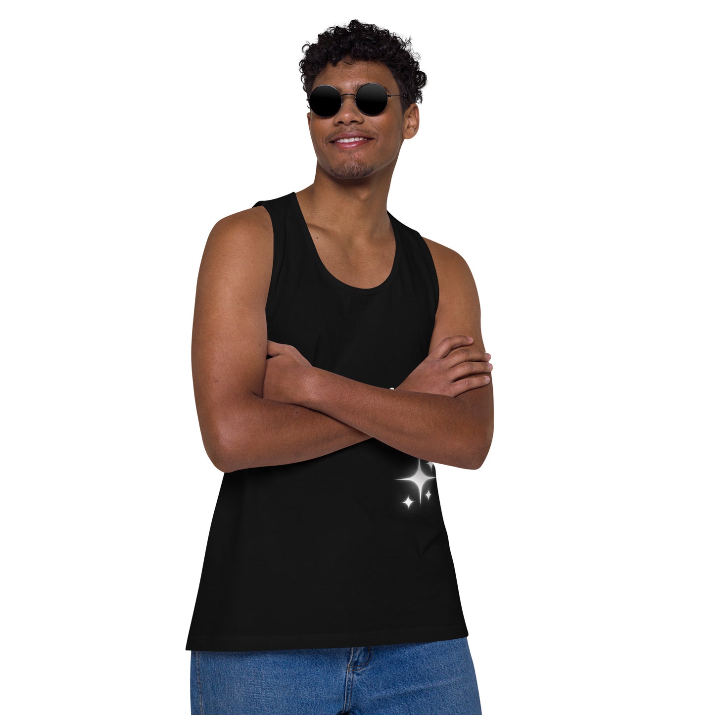 I don't sweat (Men’s premium tank top)