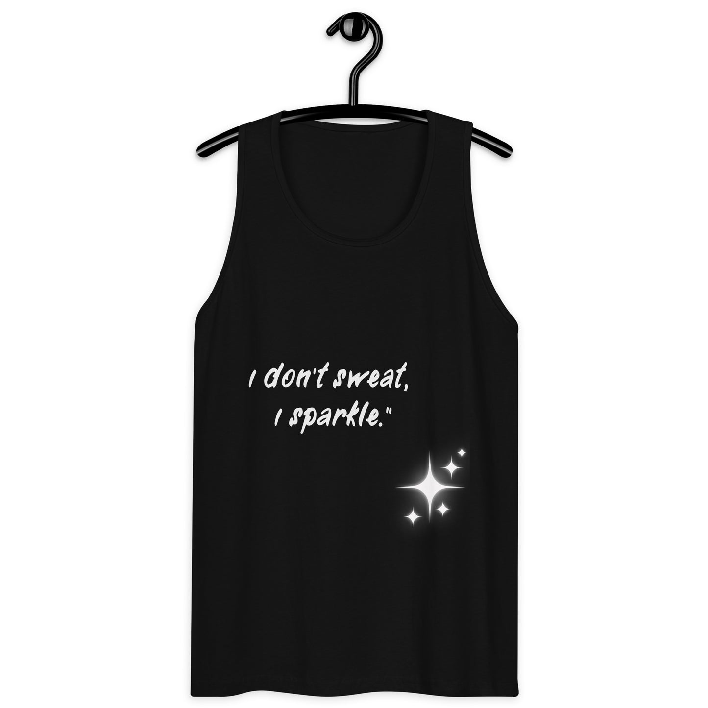 I don't sweat (Men’s premium tank top)