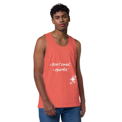 I don't sweat (Men’s premium tank top)