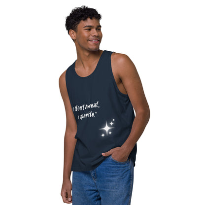 I don't sweat (Men’s premium tank top)