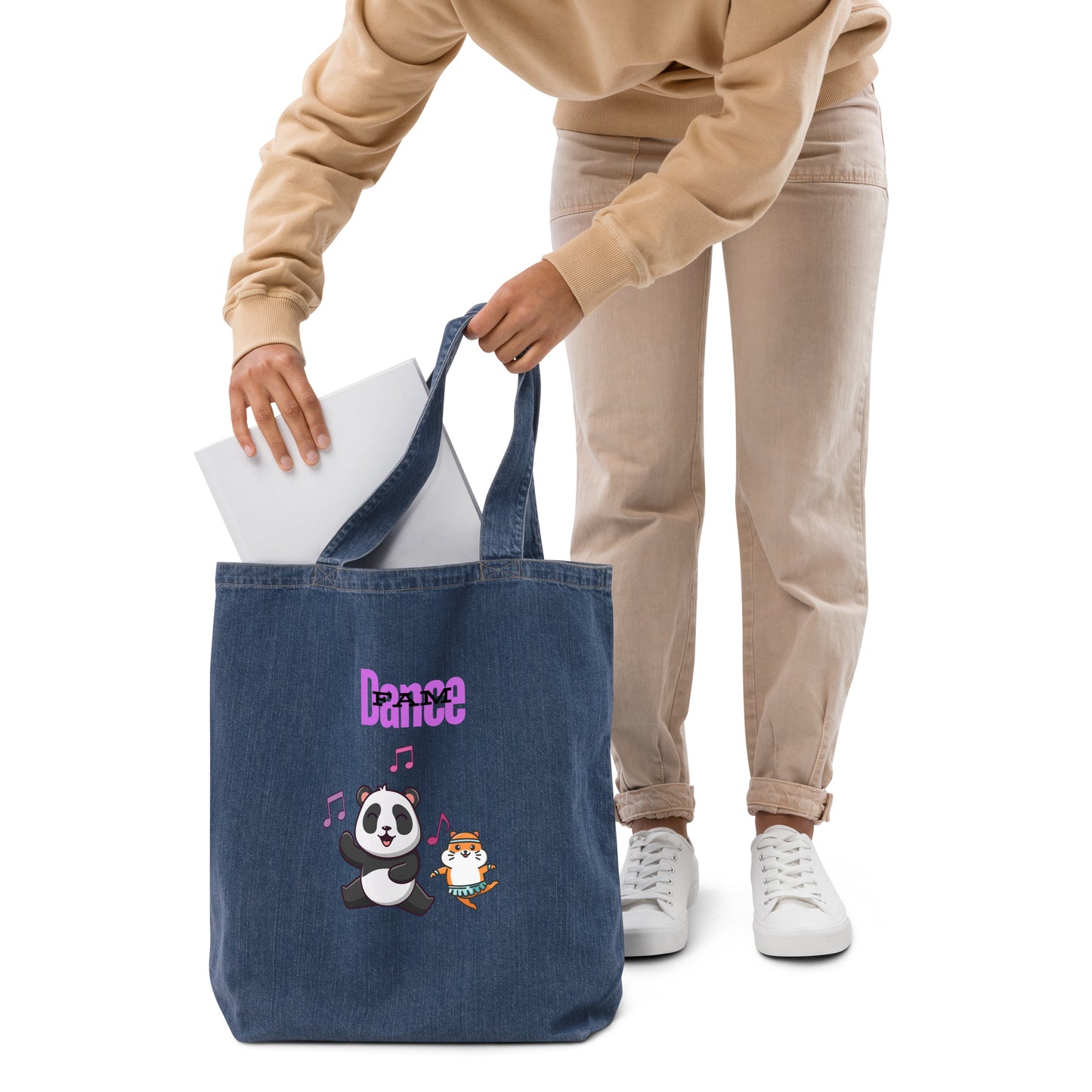 Dance Fam (Organic denim tote bag)