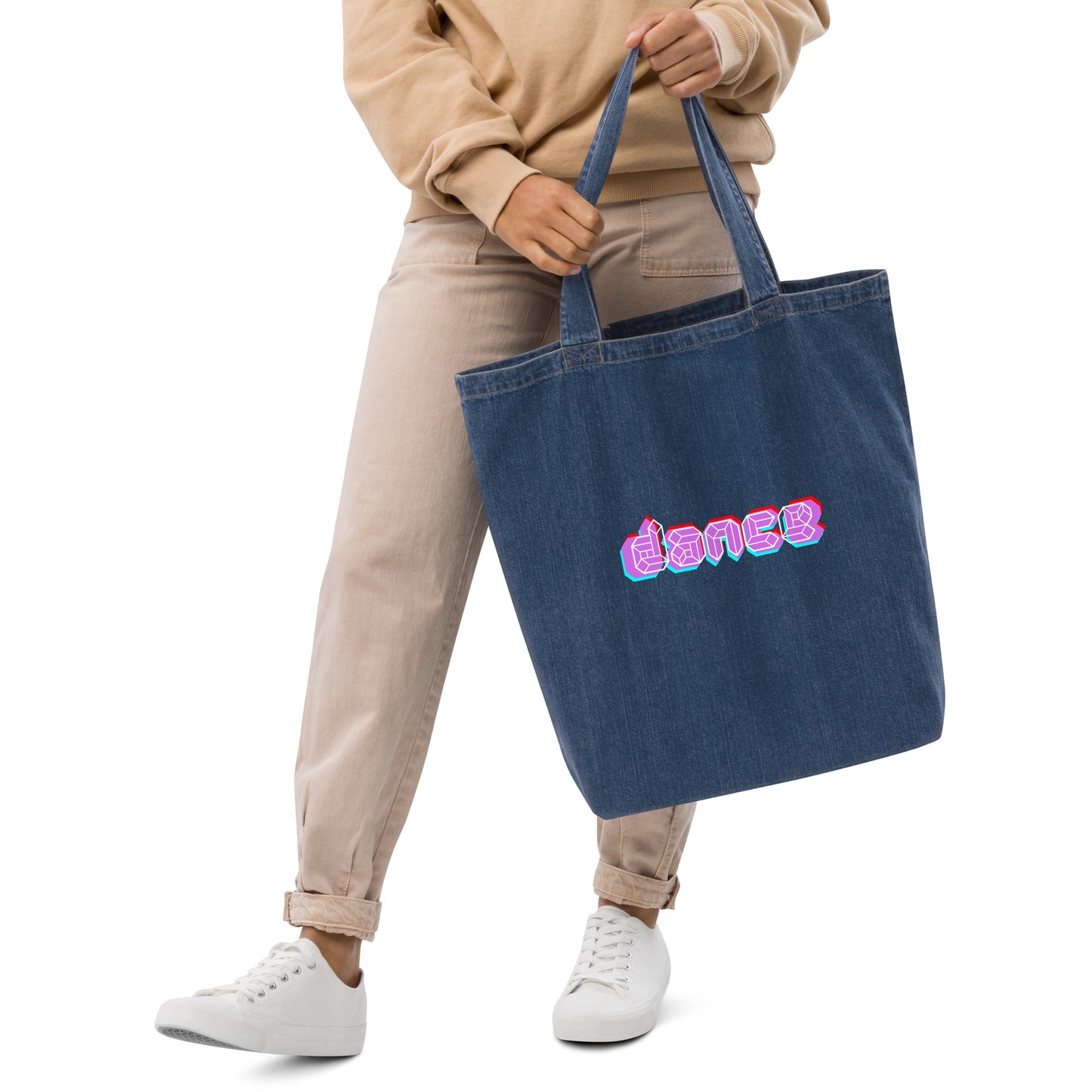 Dance, Organic denim tote bag