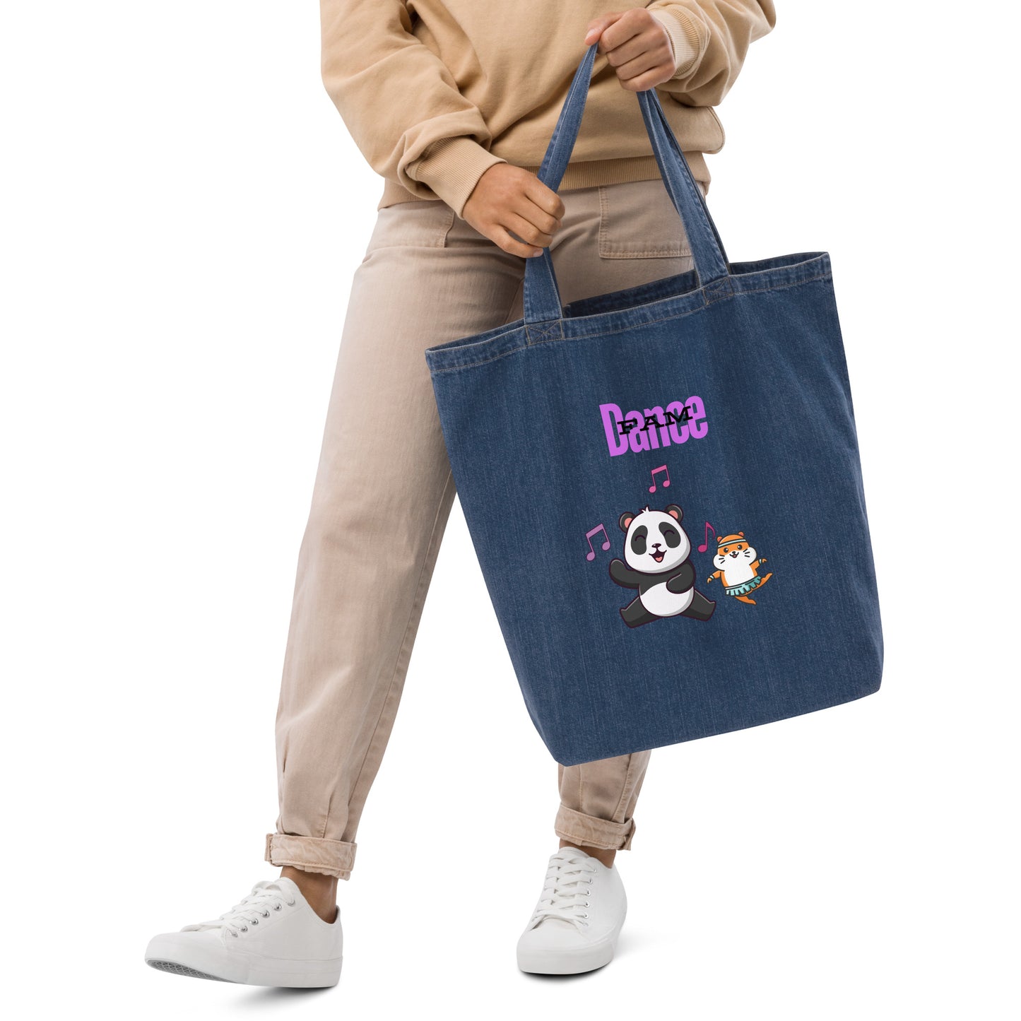 Dance Fam (Organic denim tote bag)