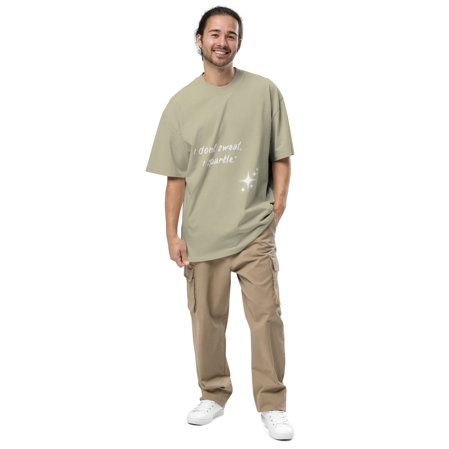 I don't sweat (Oversized faded t-shirt)