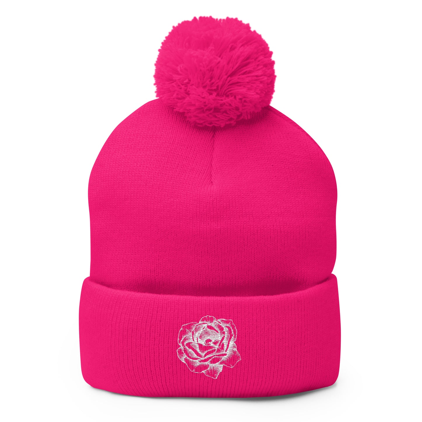 Floral (Pom-Pom Beanie)