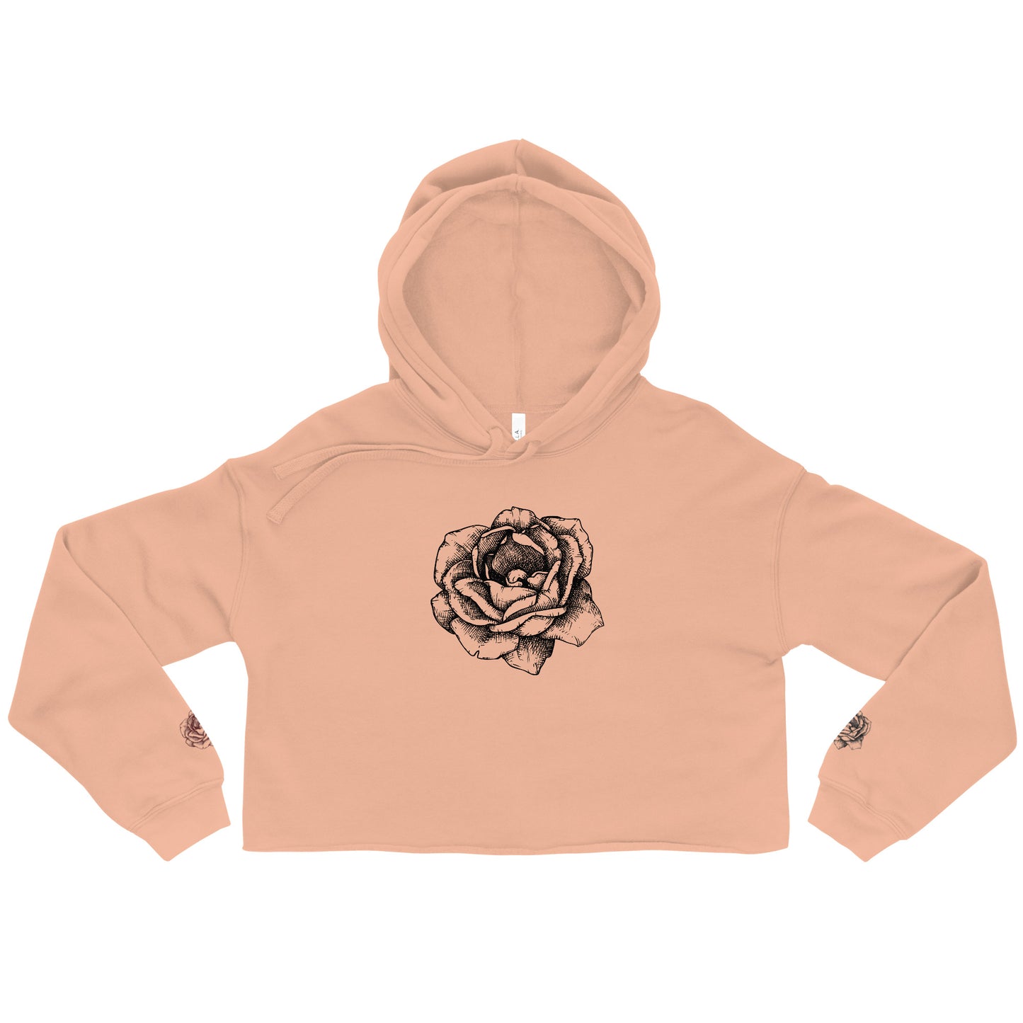 Floral (Crop Hoodie)