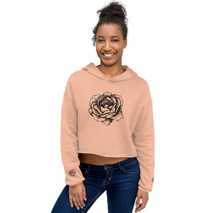 Floral (Crop Hoodie)