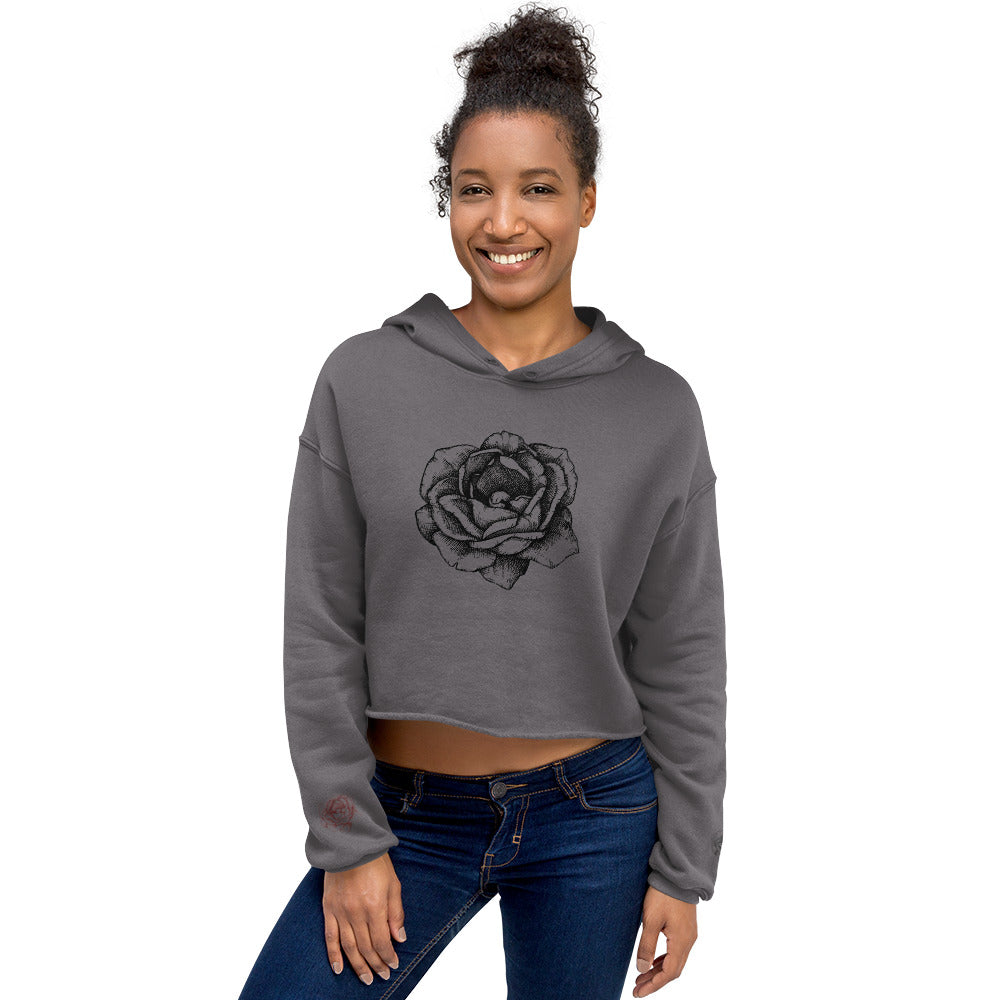 Floral (Crop Hoodie)